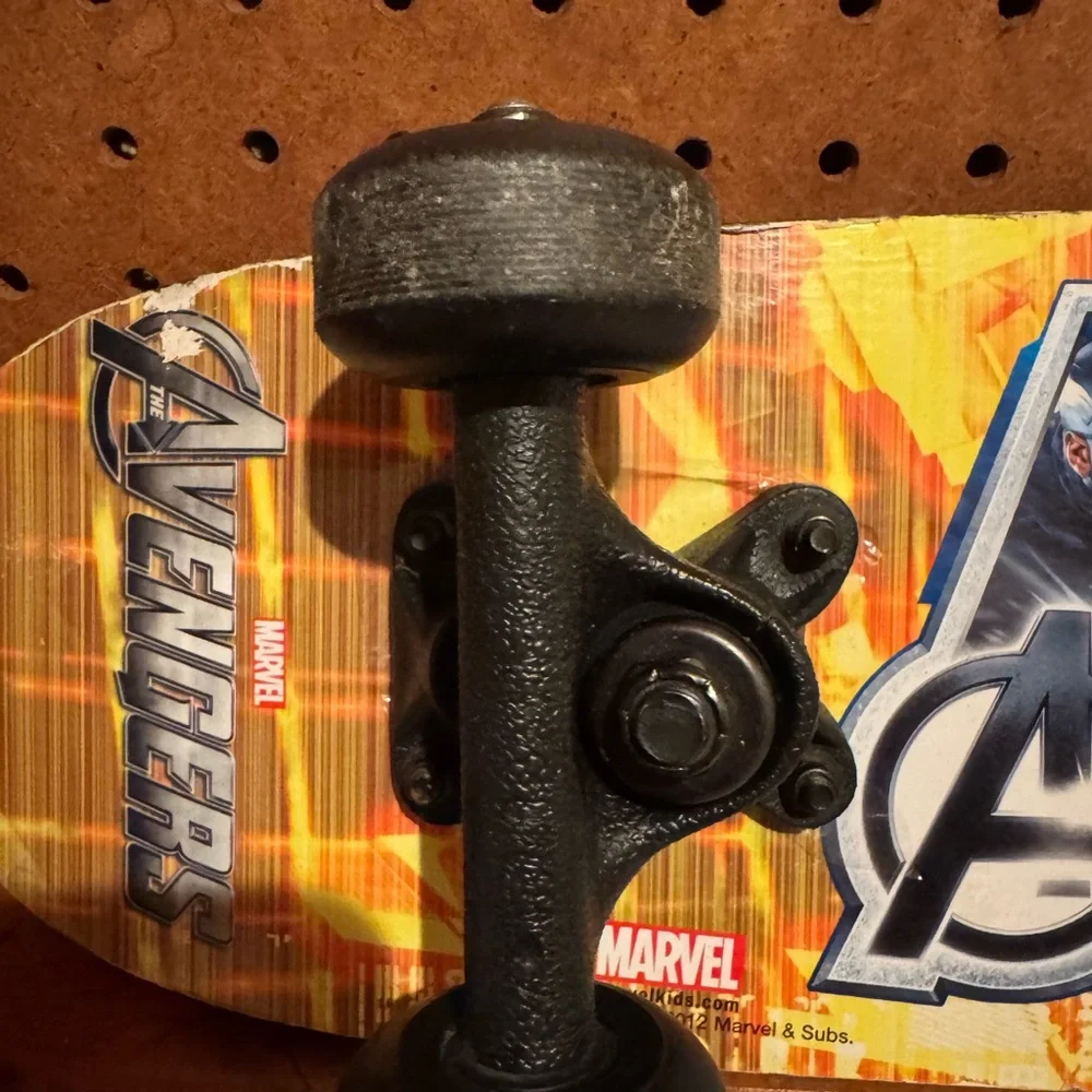 Marvel Avengers 'Assemble' Skateboard Deck - Bright Yellow/Orange Graphics